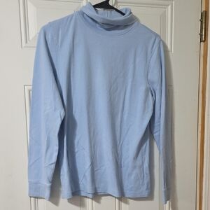 L.L. Bean Sky Blue Turtleneck Sweater
